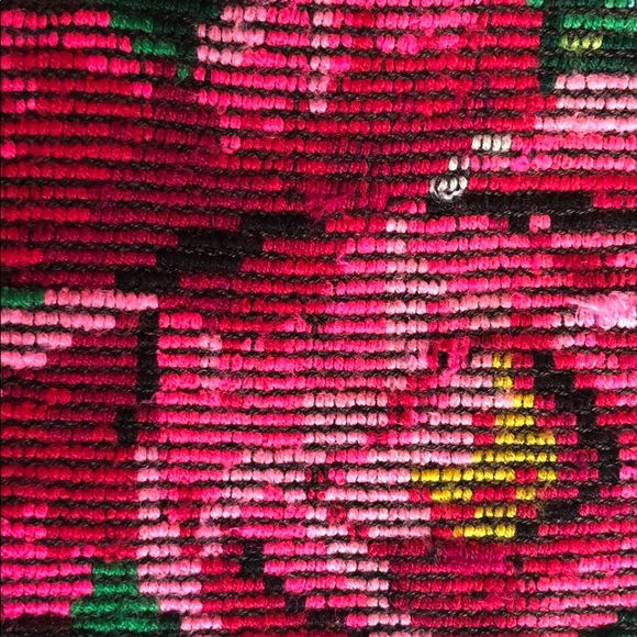 Cross body floral mini bag, hand made in Mexico - Picture 4 of 5